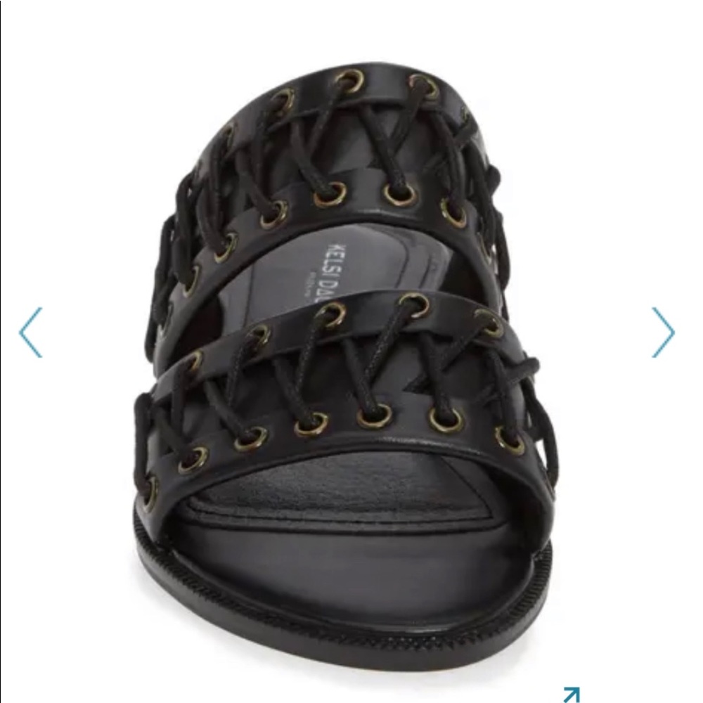 KELSI DAGGER BROOKLYN SANDAL BLACK LEATHER # 7.5 - Picture 8 of 9